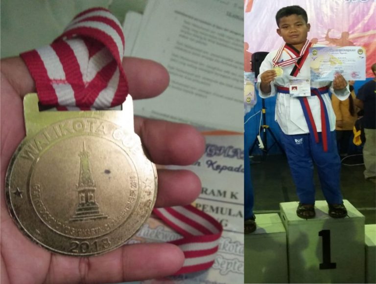 Ikuti Kejuaraan Taekwondo Se-Jateng DIY, Siswa SD Ta’mirul Islam  Ini Raih Medali Emas