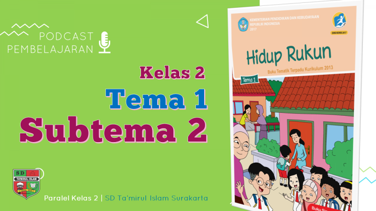 Video Pembelajaran Kelas 2 Tema 1 Subtema 2 Lengkap